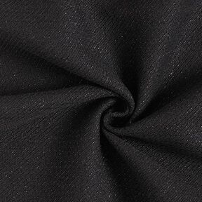 Kostýmová tkanina s třpytivou diagonální strukturou – černá, 
