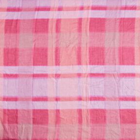 Ramie šifónová batika – výrazná jasně růžová, 