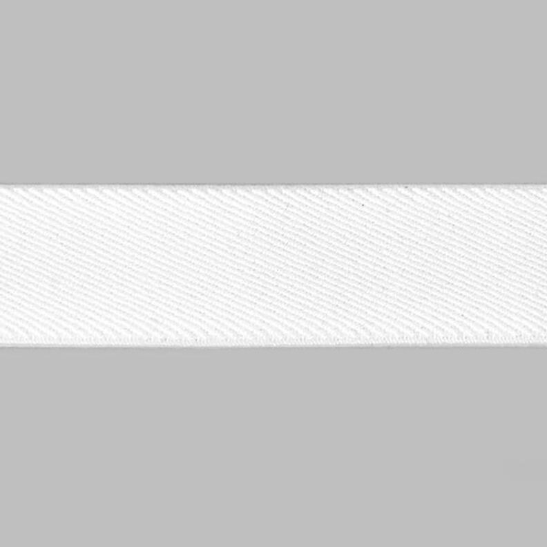 Gumová stuha Basic - bílá,  image number 1
