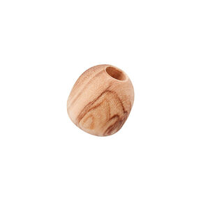 Koncovka na šňůrky Olivové dřevo [Otvor: 5 mm] – přírodni, 