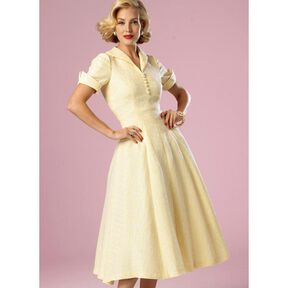 Vintage šaty 1952, Butterick 6018|32 - 40, 