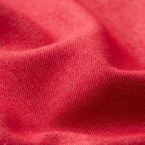 Strečová džínová směs bavlny střední – červená, 