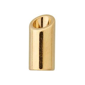 Koncovka na šňůrky [ Ø 5 mm ] – zlatá kovový, 