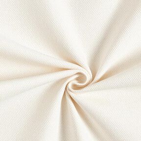 Dekorační látka Panama klasická struktura – vlněná bílá, 