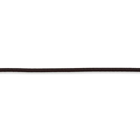 Gumová šňůrka [Ø 3 mm] – černohnědá, 