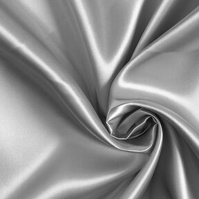 Polyesterový satén – stříbrná kovový, 