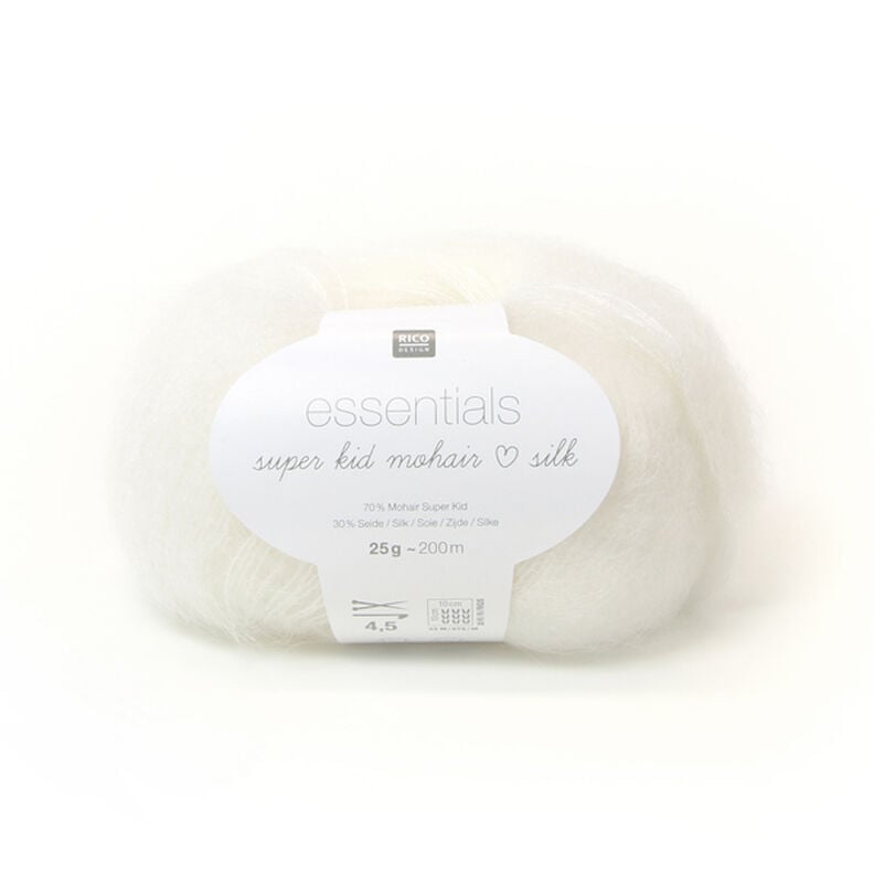 Essentials Super Kid Mohair Silk | Rico Design, 001,  image number 1