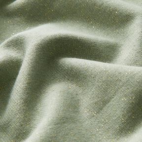 Třpytivé manžety z trubicovité tkaniny s lurexem – rákosove zelená/zlatá metalická, 