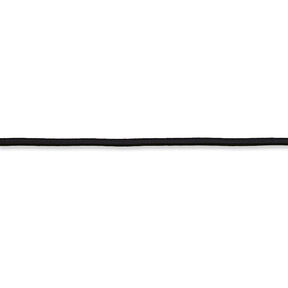 Gumová šňůrka [Ø 3 mm] – černá, 