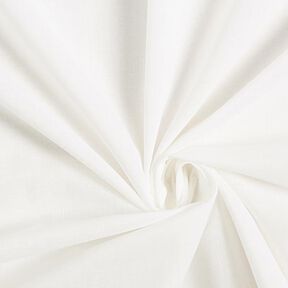 Bavlněný batist jednobarevný – vlněná bílá, 