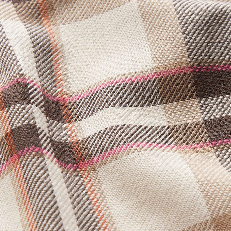 Bavlněný flanel skotská kostka – béžová/pink,  image number 3