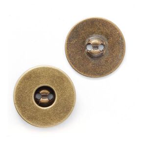 Magnetický knoflík [ Ø18 mm ] – starozlatá kovový, 
