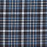 Flanelový tartan – černá/modrá,  thumbnail number 1