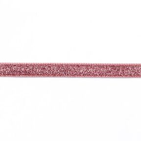 Sametová stužka Metalický [10 mm] – růžově zlatá metalická, 